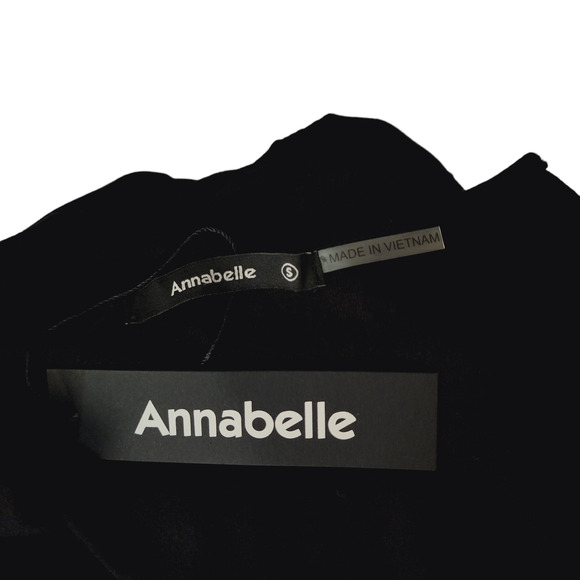 Annabelle Midi Dress S Women Black Jersey Pockets Oversized Minimal NEW - Picture 9 of 12